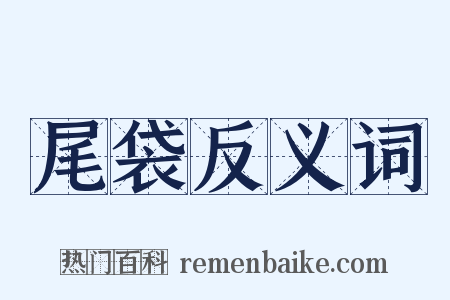 尾袋反义词是什么意思的图片